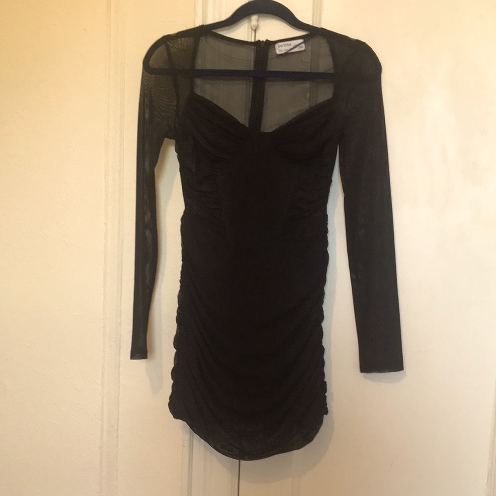 **NEVER WORN** small black Bershka sheer corset dress